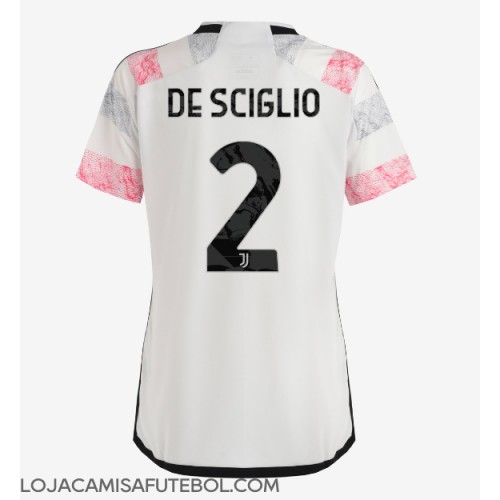 Camisa de Futebol Juventus Mattia De Sciglio #2 Equipamento Secundário Mulheres 2023-24 Manga Curta